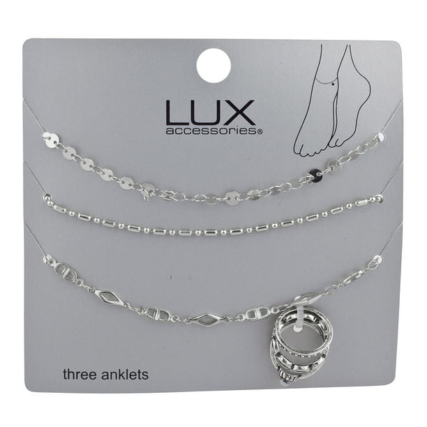 Jewels By Lux 925 Sterling Silver 3mm Curb 9.5 Anklet 